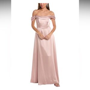 Dessy Collection Strapless Blush Gown - NEW WITH TAGS